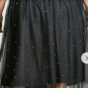 💎💎 Plus Size Sheer Mesh Stud Tulle Skirt